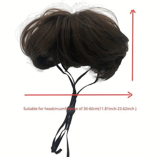 Pet Party Perfection: Solid Color Cosplay Wig for Cats & Dogs - Comfortable, Easy-Wear Accessory for Small & Medium Pets