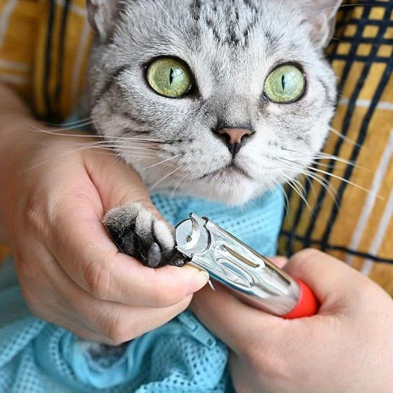 1pc Dog Cat Nail Clippers, Professional Pet Claw Trimmer, Free Nail File, Stainless Steel Razor Sharp Blade Dog Toes Cutter Grooming Tools For Small Medium Large Animal Pets
