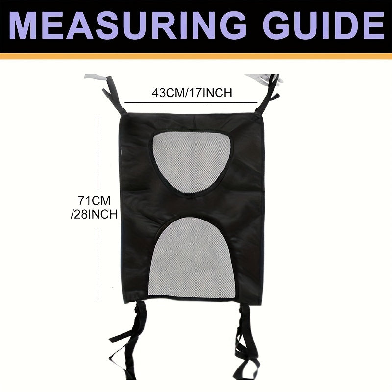 1pc Premium Pet Car Safety Net Barrier - Durable & Easy Install - Keeps Pets Secure in Backseat