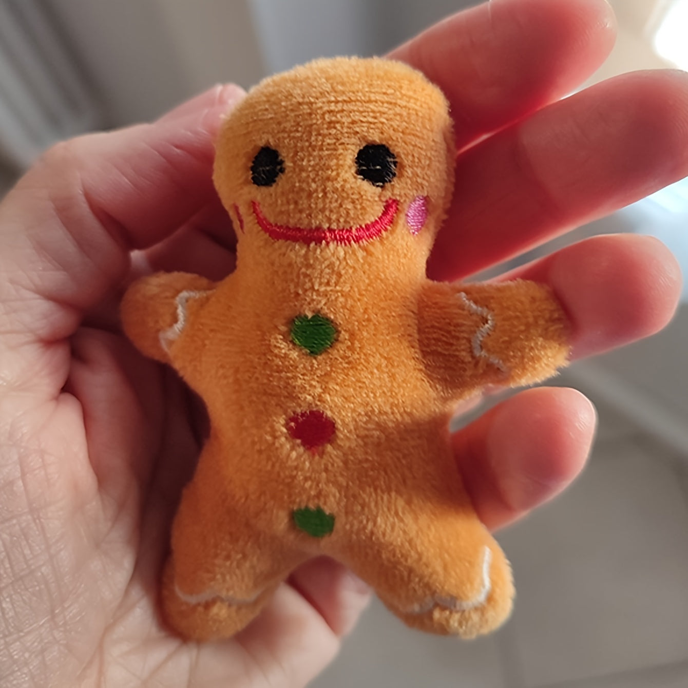 Adorable Christmas Gingerbread For Man Plush Toy - Soft, Cuddly, and Durable Fabric Construction for Pets, Perfect for Interactive Play, Chewing, and Snuggling - Ideal Holiday Gift for Pet Lovers