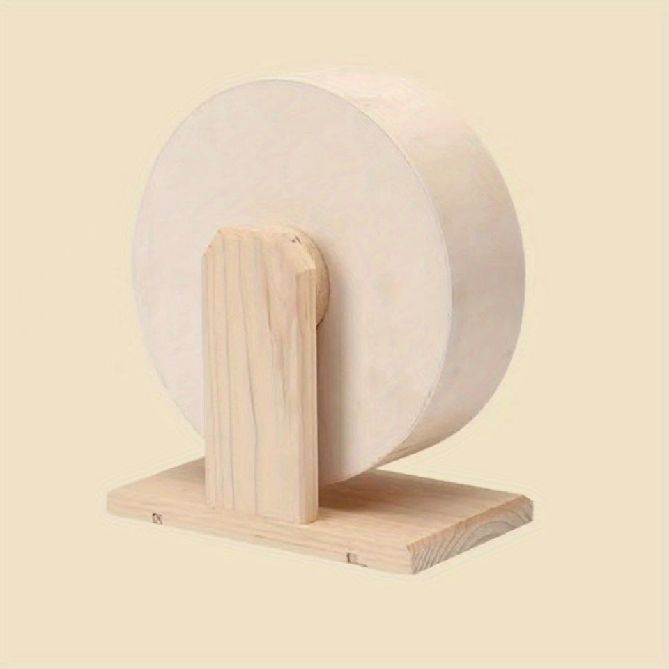 Silent Wooden Hamster Exercise Wheel - Ideal For Small Pets Like Hamsters, Gerbils, Mice, And Guinea Pigs - Promotes Healthy Exercise And Mental Stimulation