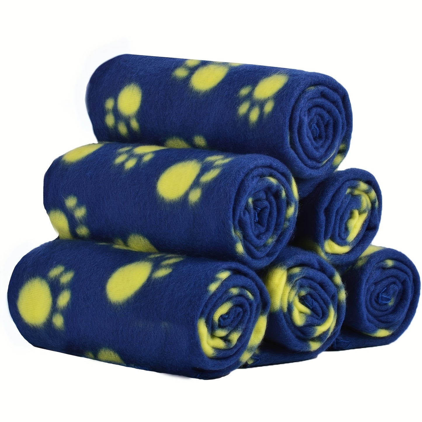 Keep Your Furry pets Cozy with this 6-Pack of Warm Paw Print Dog Blanket Bed Covers!
