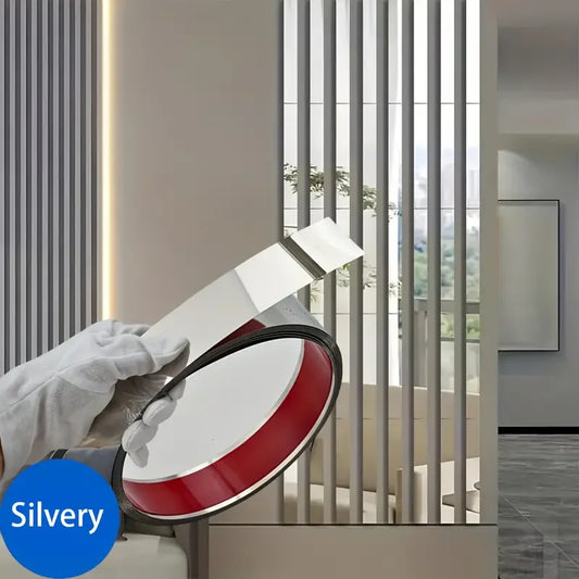 1PC 1cm/3cm/5cm mirror Stainless steel flat decorative lines wall stickers silver titanium background wall edge strips