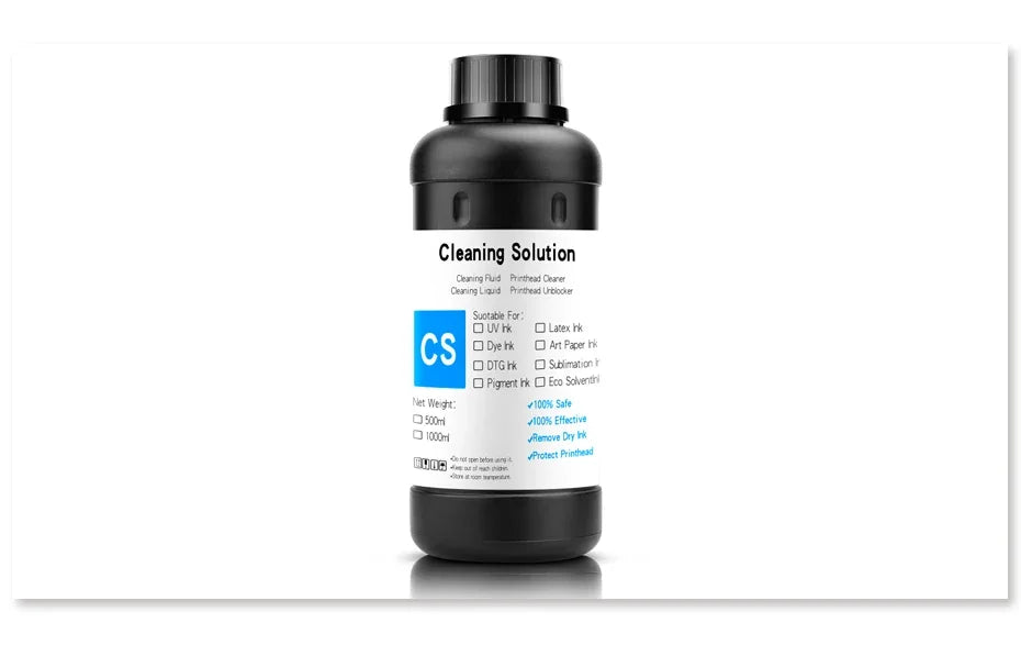 500ML/Bottle UV Cleaning Liquid Precoating Additive Viscosity For Epson R290 R330 L800 1390 1400 For All UV Inkjet Printhead