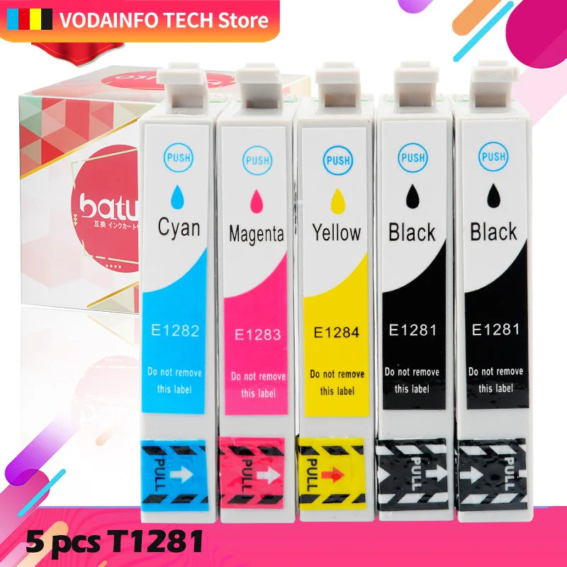 T1281 T1282 T1283 T1284 Ink cartridge Compatible For EPSON stylus S22 SX130 SX125 SX235W SX435W SX425W BX305F BX305FW Printer