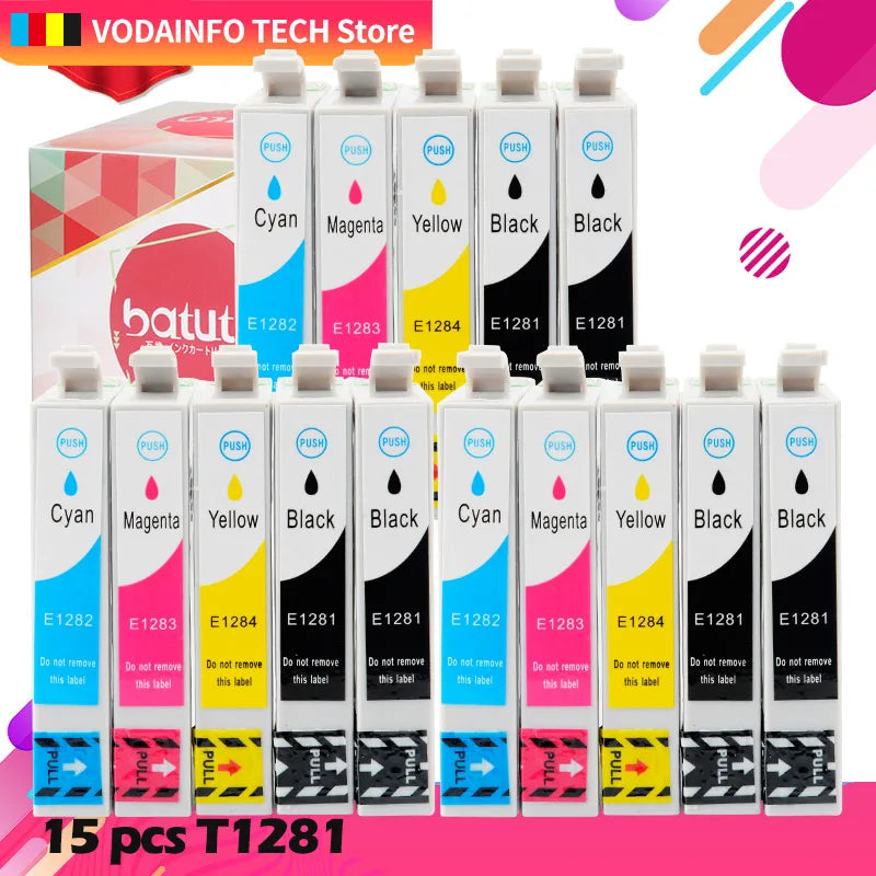 T1281 T1282 T1283 T1284 Ink cartridge Compatible For EPSON stylus S22 SX130 SX125 SX235W SX435W SX425W BX305F BX305FW Printer