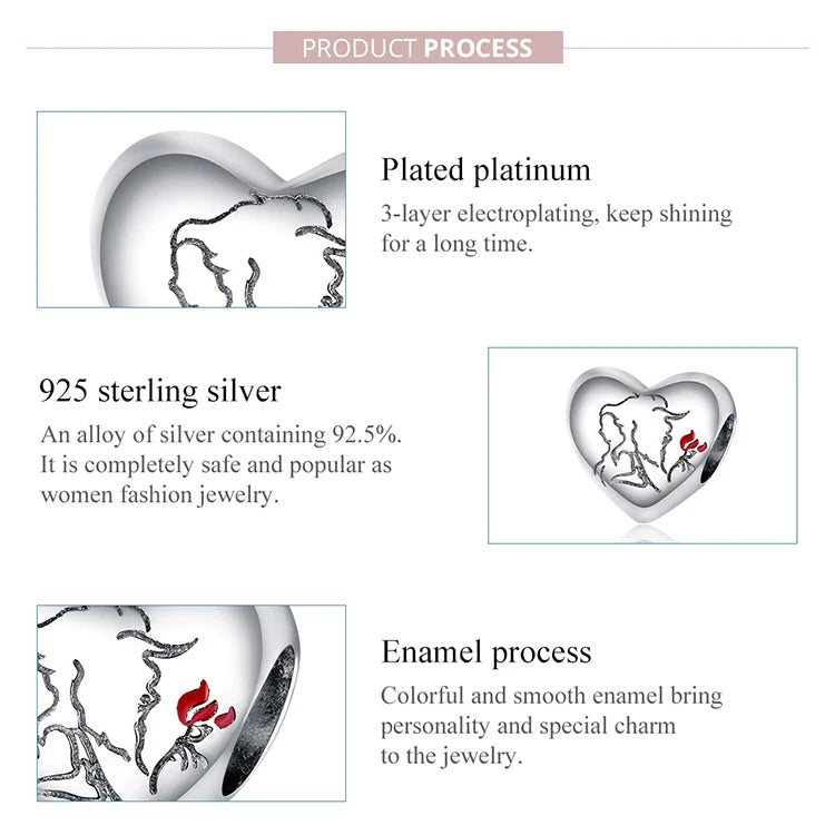 WOSTU Hot Sale 925 Sterling Silver Colock Pendant Magic Can Dangle Charm fit Original Bracelet & Necklace Fine Jewelry Gift