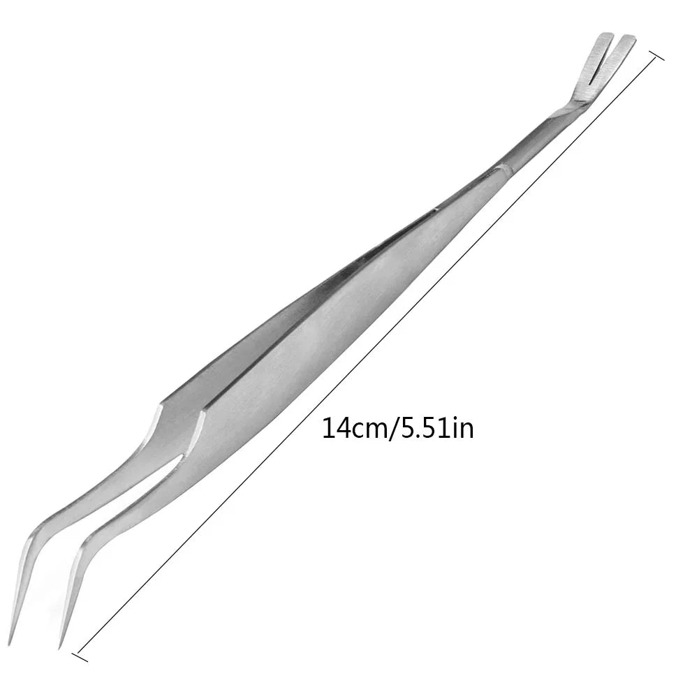 HOT Stainless Steel Pet Flea Remover Tool Scratching Hook Tweezers Clips Set Cat Dog Tick Removal Tool Pet Grooming Supplies