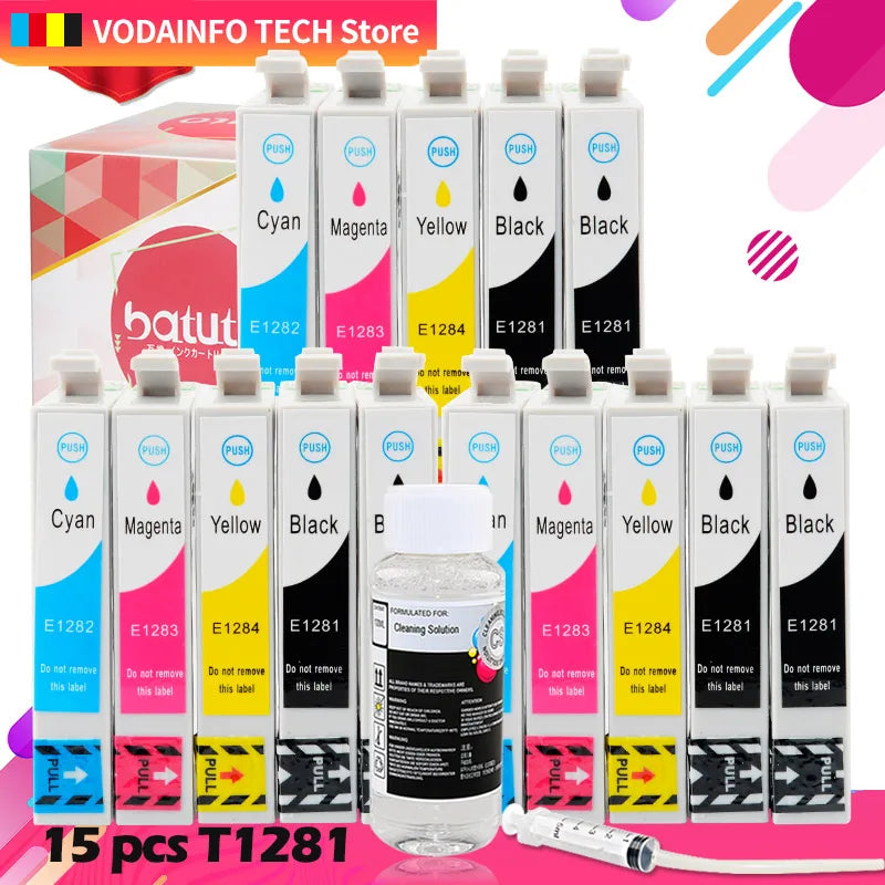 T1281 T1282 T1283 T1284 Ink cartridge Compatible For EPSON stylus S22 SX130 SX125 SX235W SX435W SX425W BX305F BX305FW Printer