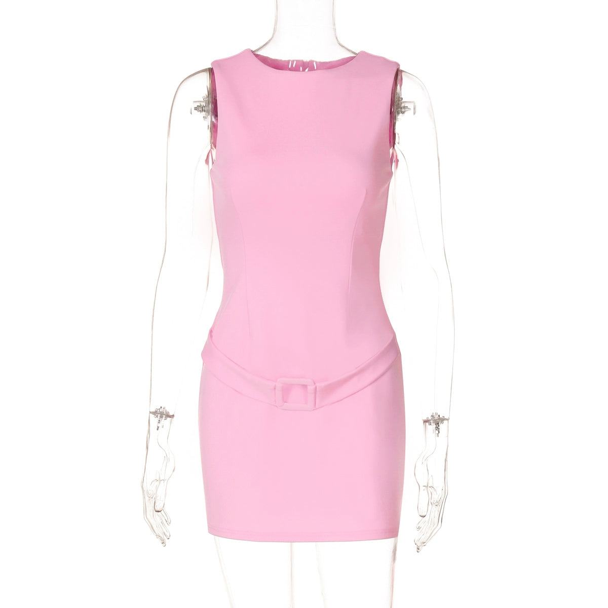 Gusty French Style Chic Sexy Temperament Hip Skirt Sleeveless Vest Dress Adult Lady like Woman Work Clothing Pure Color Business Suit and Dress
