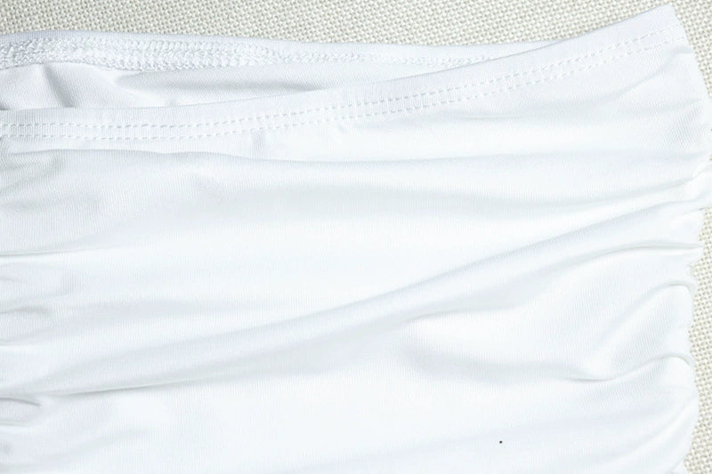 Vacation Style White Floor-Length Dress