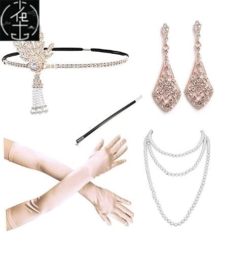Sexy Sequin Bead Dress Host Retro Banquet Party Stage Nightclub Gatsby Tassel Dress