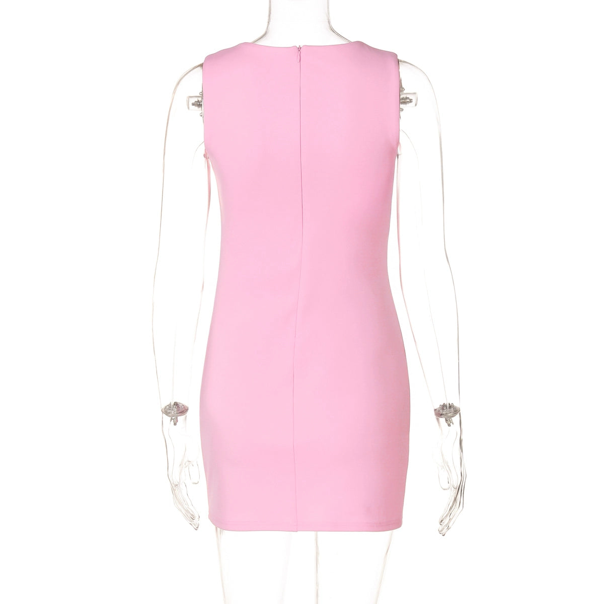Gusty French Style Chic Sexy Temperament Hip Skirt Sleeveless Vest Dress Adult Lady like Woman Work Clothing Pure Color Business Suit and Dress