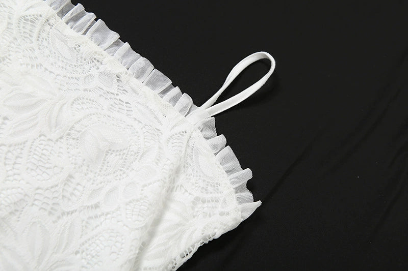 Fashion Style 2025 Summer New Arrival Women's Clothing Elegant Sexy Pure Color Mesh Patchwork Cut Out Silm Sling