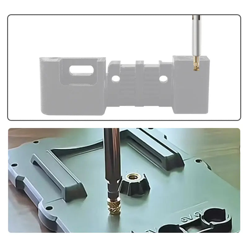 Heat Insert Nut Iron Tip TS100 TS101 Soldering Iron Tip Insert Internal Thread Head M2-M8 Brass Hot Melt Insert Nut Insertion