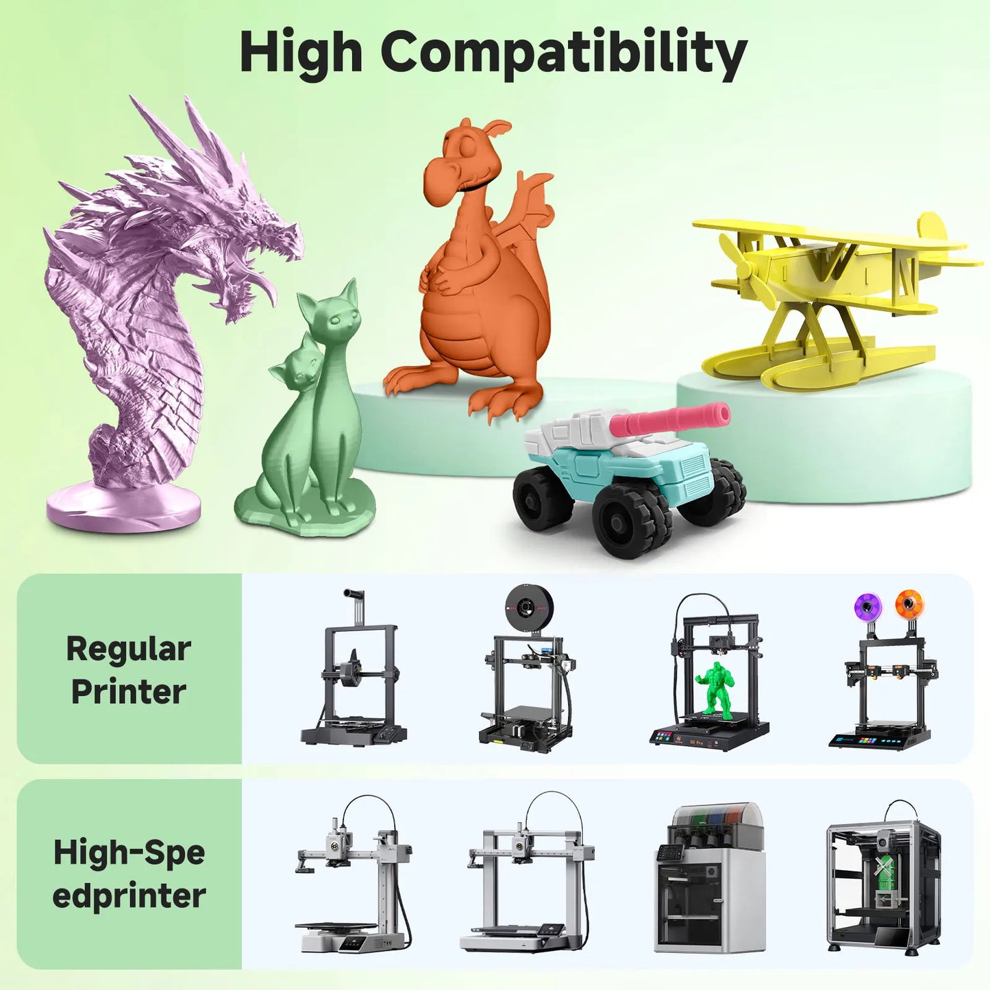 Soleyin Creality Sub Brand Ultra PLA Filament 1KG 1.75mm 3D Printer High Quality Muiti Color Vacuum Eco-Friendly for Bambu Lab