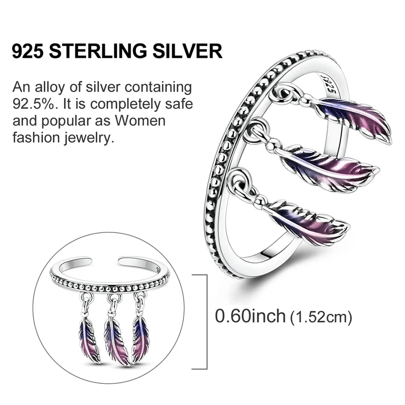 New 925 Sterling Silver Open Ring Hollow Rose Infinite Love Simple Ring Women Wedding Engagement Party Jewelry Gift