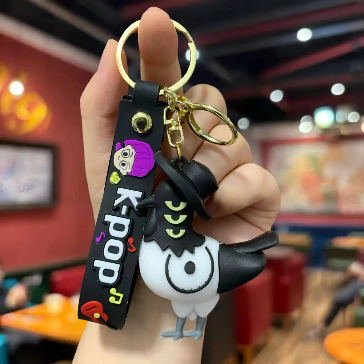 Super popular KPop Devil Hunter Peripheral Widget Rumi Mira Zoe PVC Keychain Backpack Decoration Widget Accessories Toys