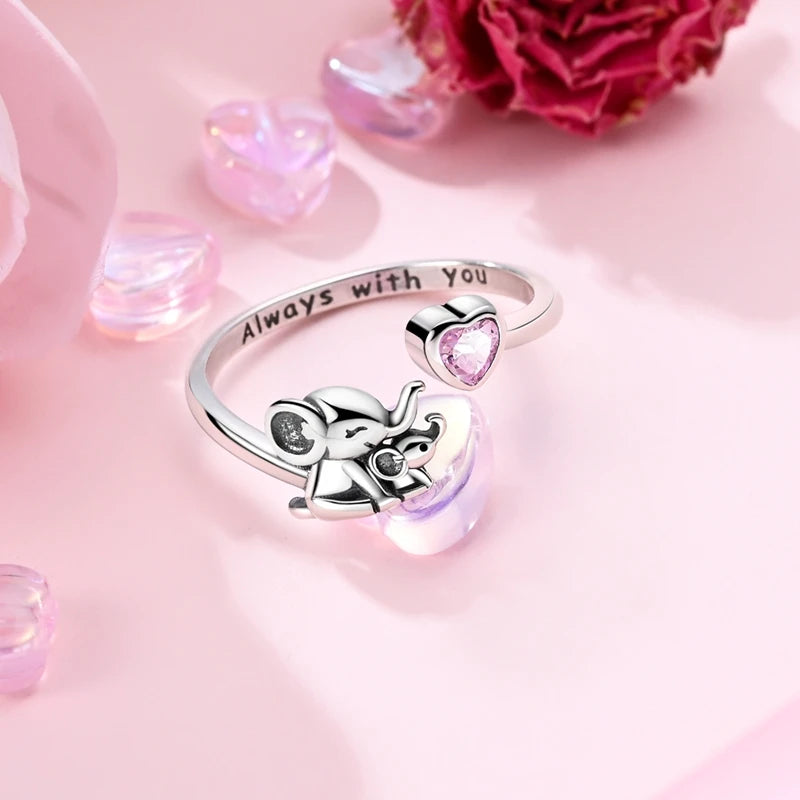 New 925 Sterling Silver Open Ring Hollow Rose Infinite Love Simple Ring Women Wedding Engagement Party Jewelry Gift