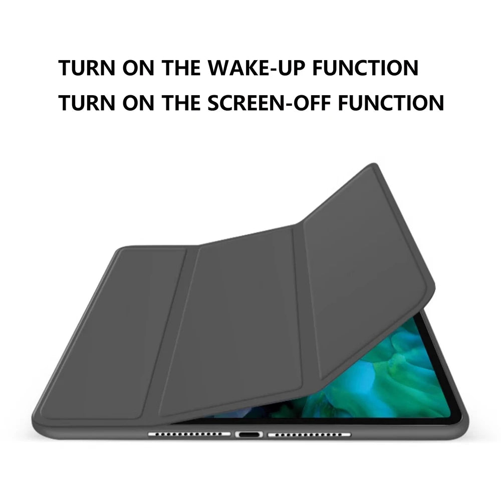 Case For iPad 11 2025 a16 11inch TPU Tri-Fold Magnetic Stand Tablet Cover Funda For iPad 11th Generation Case A3355 A3356 A3354