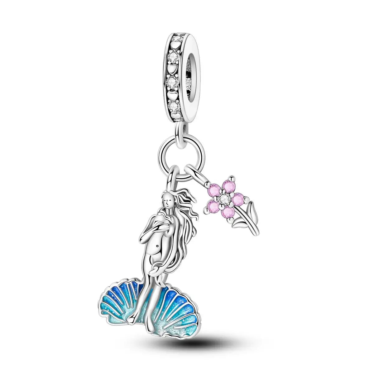 Original Charms 925 Silver Plated Bee Moon Star Pendant Fit Bracelet Making For Woman Fashion Jewelry