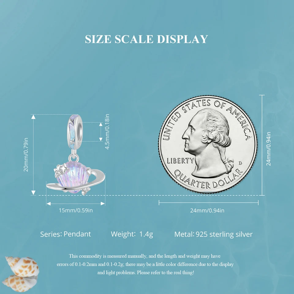 Bamoer 100% 925 Sterling Silver Romantic Crystal Butterfly Iris Charm For Women Fit Bracelet DIY Necklace Fine Jewelry Gift