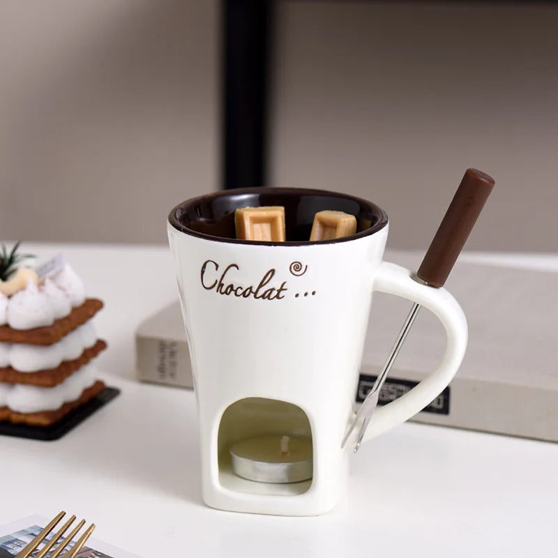 Home Double-Layer Heat-Resistant Ceramic Cup – Universal, Anti-Scald Design, Ideal for Coffee & Beverages