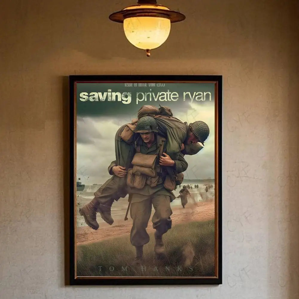 S-Saving P-Private Ryan Poster HD art sticky wall waterproof home living room bedroom bar aesthetic decoration