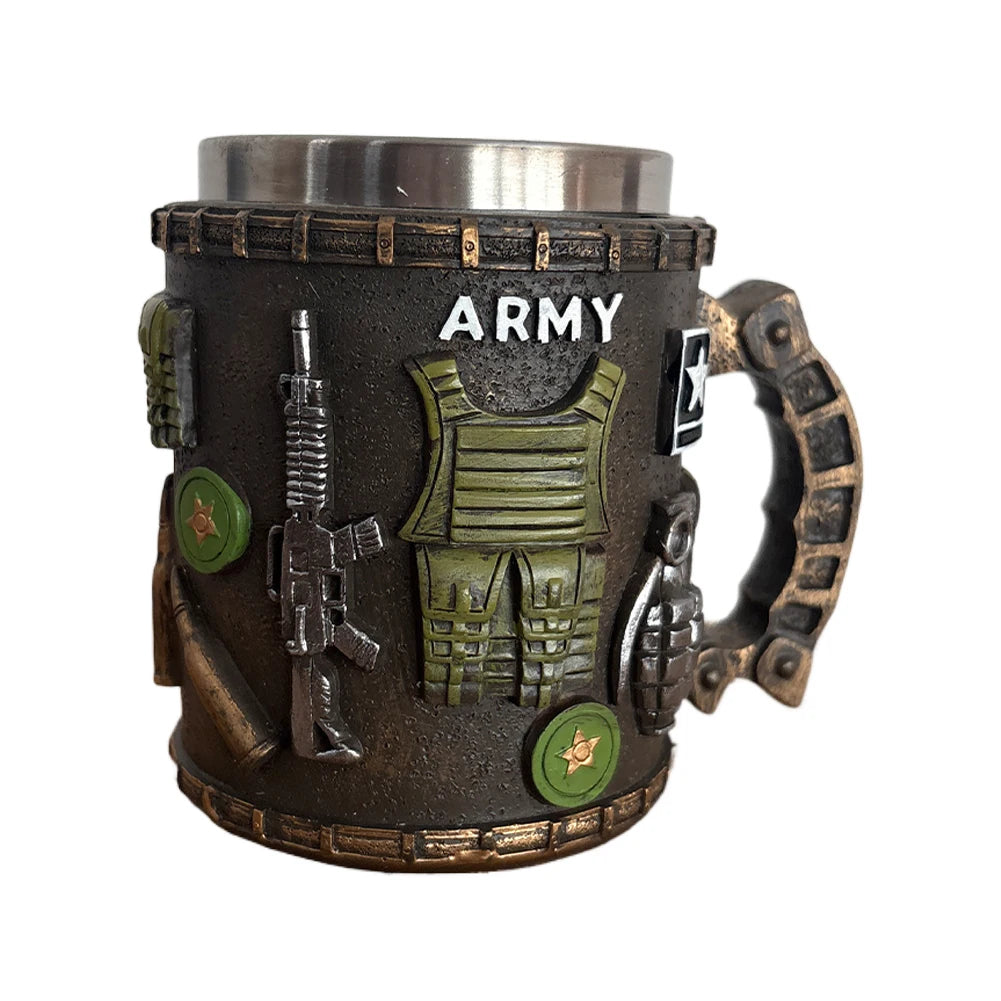 5 Styles American Commemorative Mug Decorative 3D Relief Design 250th Anniversary Mug Marine Corps Mug for Veterans