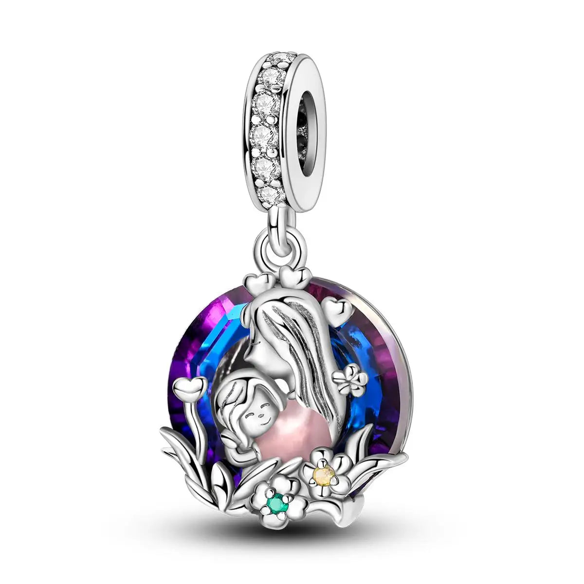 Original Charms 925 Silver Plated Bee Moon Star Pendant Fit Bracelet Making For Woman Fashion Jewelry