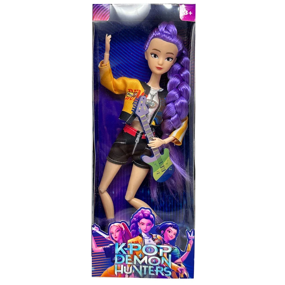 2026 Anime K Pop Demon Hunters Witch Hunter Group High Appearance Glue Doll Girl Heart Decorative Holiday Gift