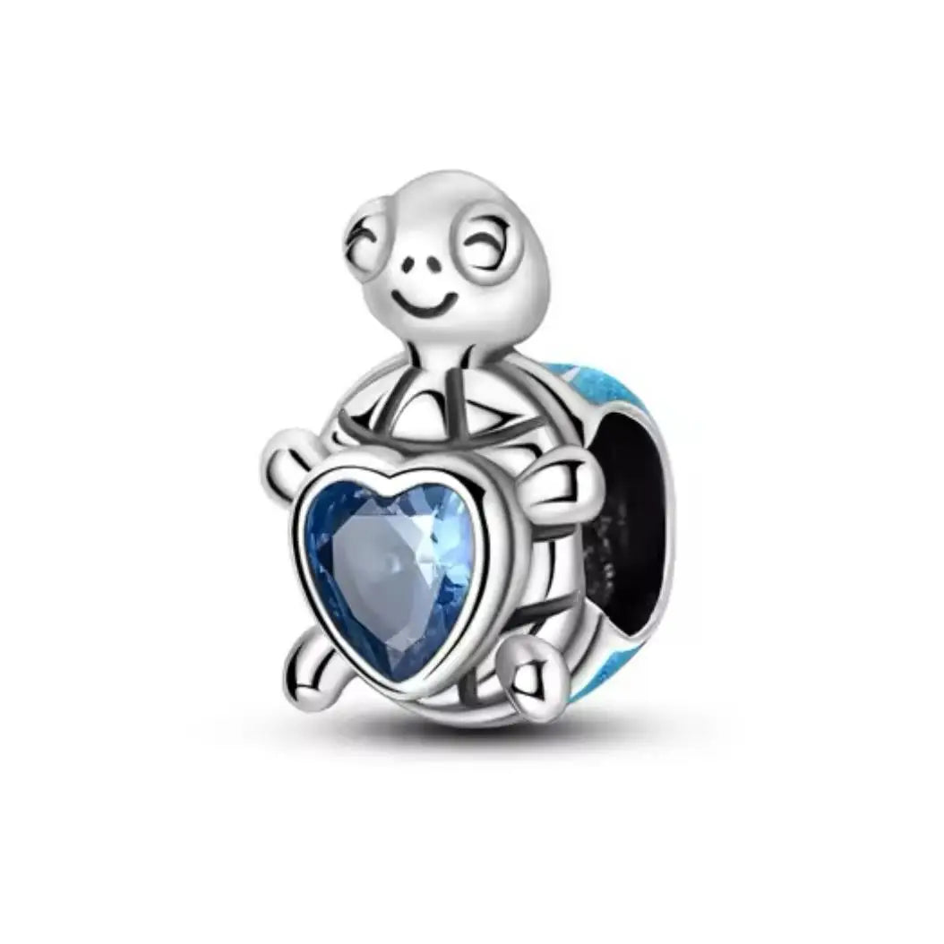 New 925 Silver Summer Ocean Series Starfish Turtle Octopus Cetacean Pendant Fit European Bracelets DIY Accessories Gifts