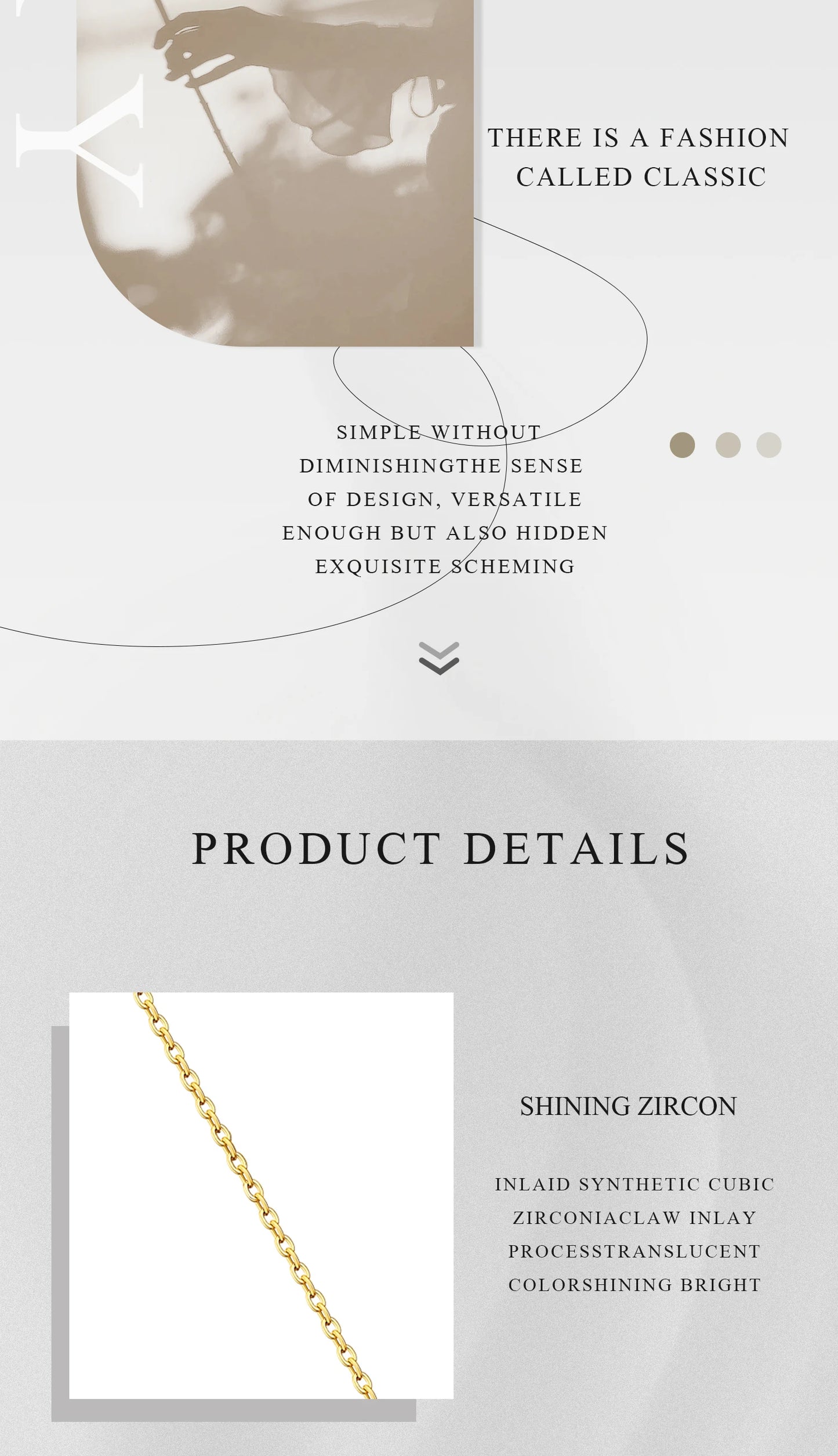 ANDYWEN 925 Sterling Silver Gold Three Zircon Queen Flower Pendant Necklace Long Choker Women Wedding Luxury FineJewelry Gift