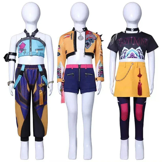 KPop Cosplay Rumi Zoey Mira Cosplay Costume for Children Girls Halloween Carnival Party Role Playing Outfits Xmas Gifts