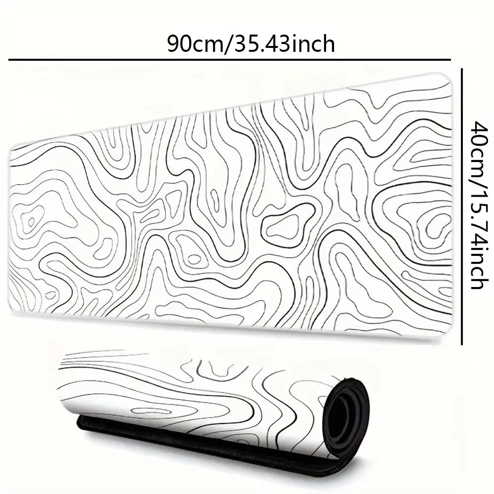 Extra Large Mouse Mat for Professional Gamers - Stitched Border Design, Anti-Slip Rubber Backing, Low Friction Surface Compatibl