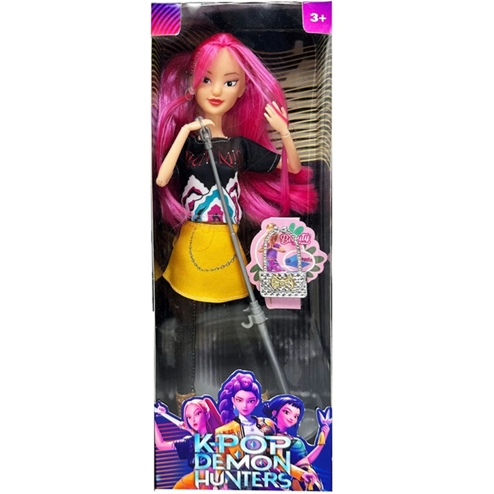 2026 Anime K Pop Demon Hunters Witch Hunter Group High Appearance Glue Doll Girl Heart Decorative Holiday Gift