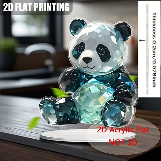 1pcs Bohemian style crystal panda desktop decoration is suitable for office decoration. Exquisite craftsmanship