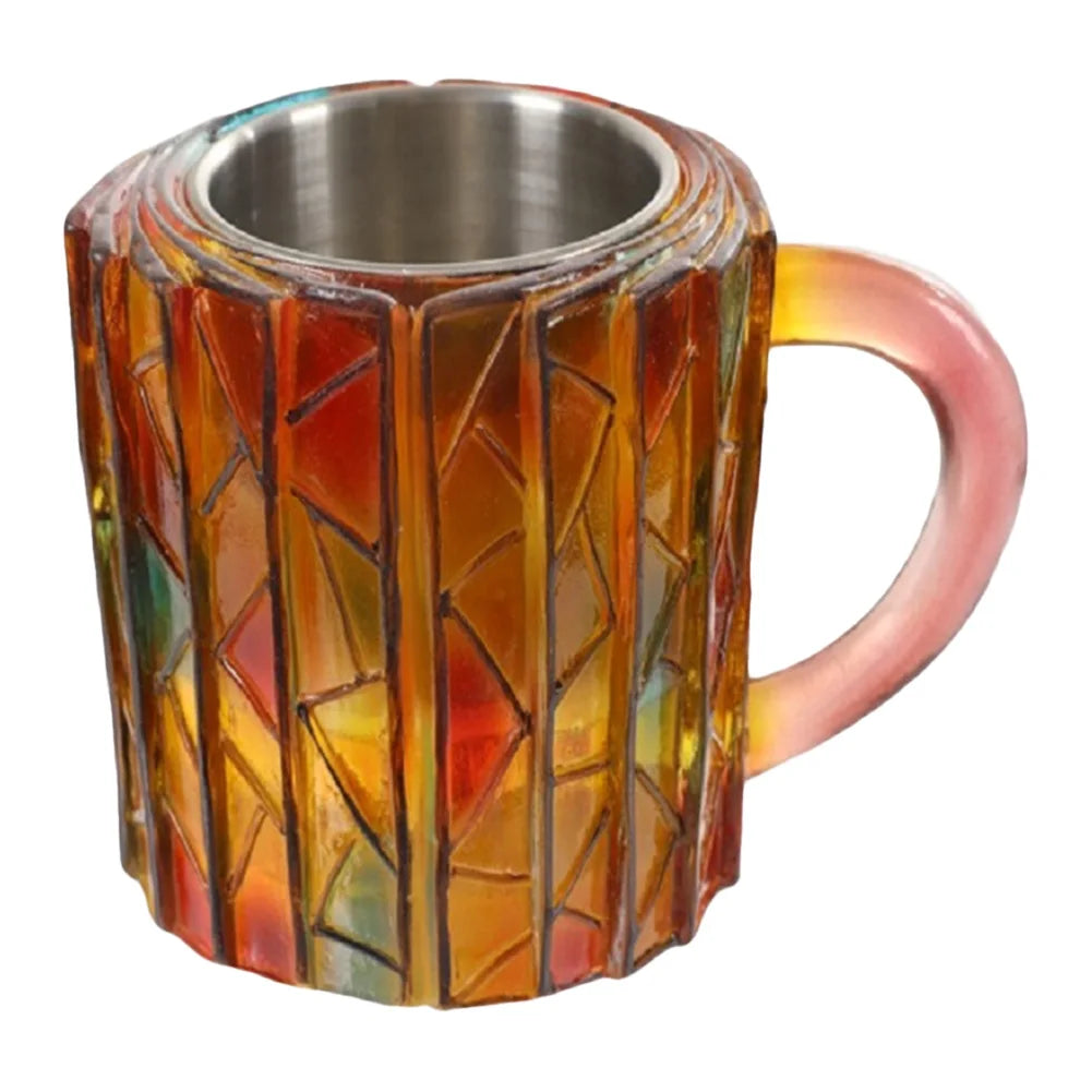 3D Painted Book Mug Wear Resist Unique Handmade Drink Cup Multi-Purpose Novelty Water Mug for Beer Wine Juice Tea Coffee