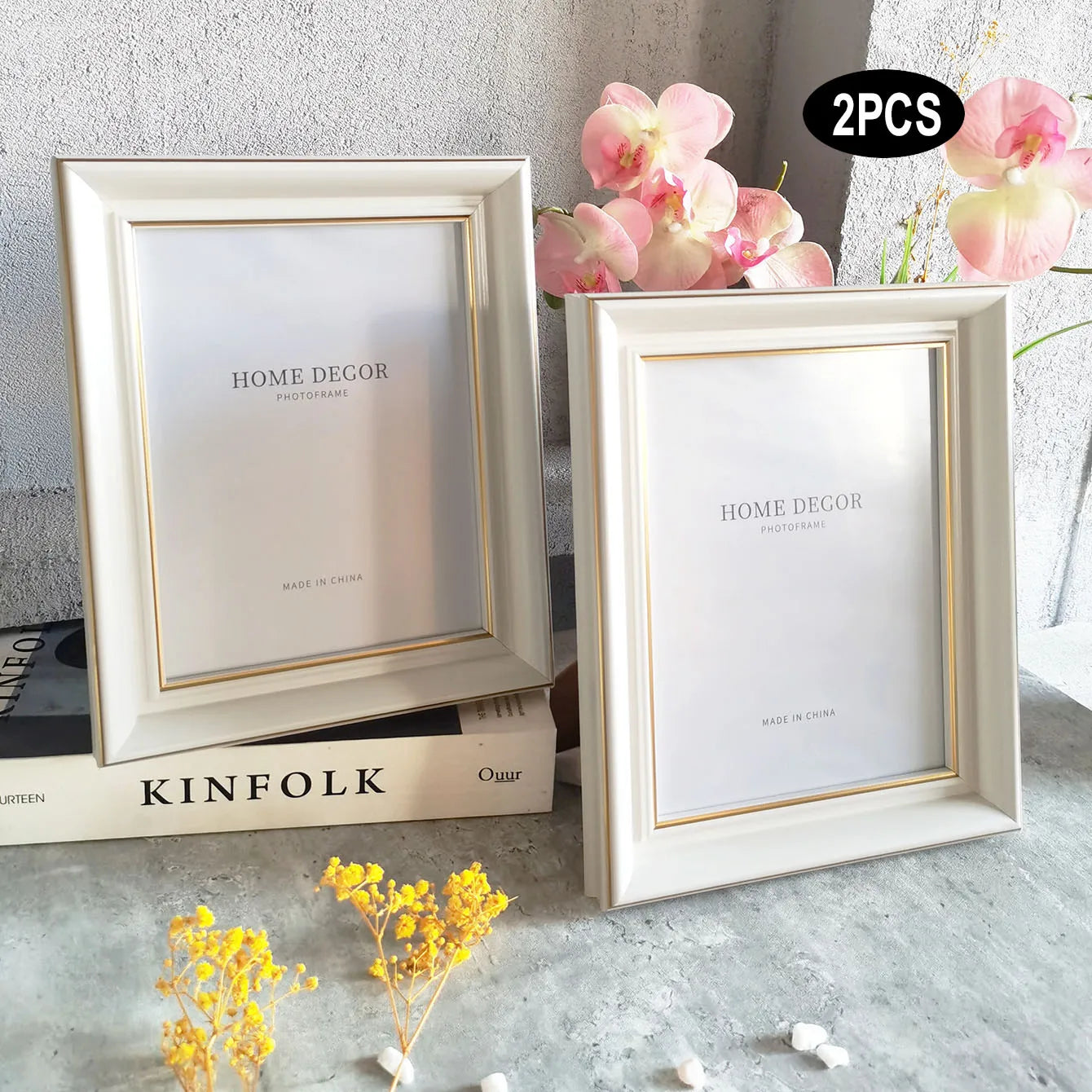 2pcs Photo Frames Set-10X15/15X20/20X25cm Picture Franes for Wall & Tabletop Home Decor Commemorative Gift Birthday Housewarming
