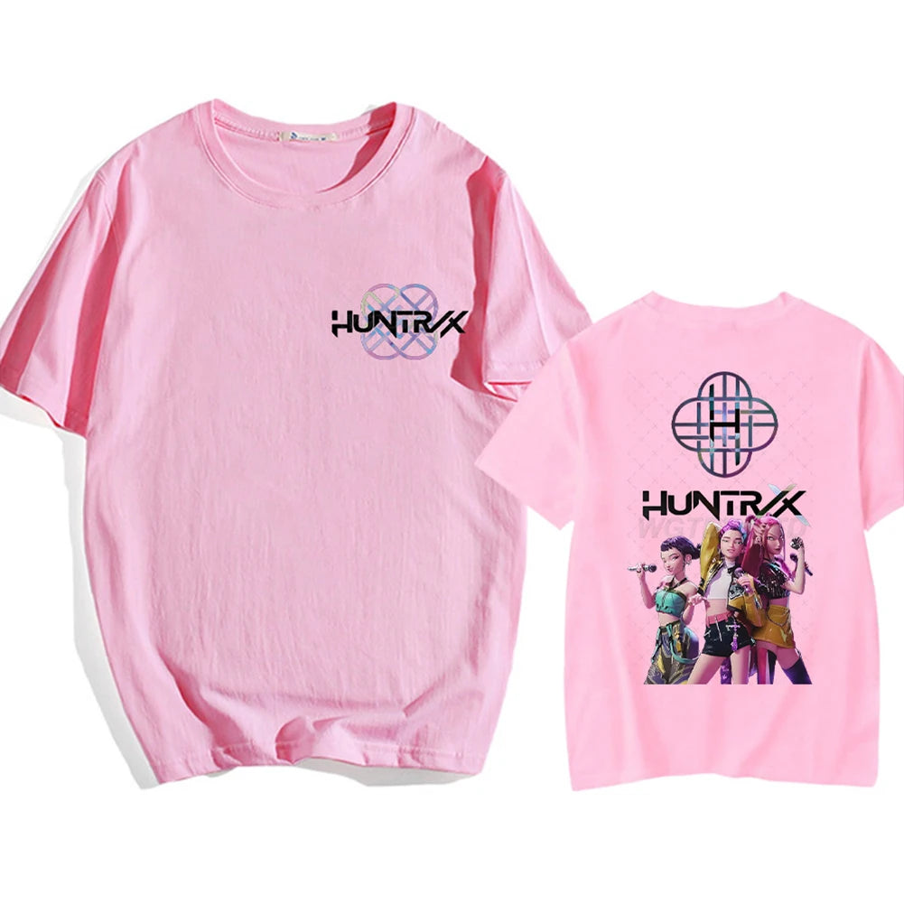 Round Neck Short Sleeved K-POP Demon Hunters Tee Top