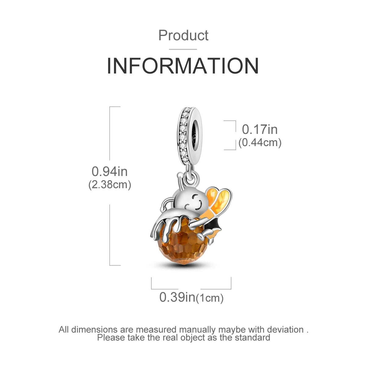 Original Charms 925 Silver Plated Bee Moon Star Pendant Fit Bracelet Making For Woman Fashion Jewelry