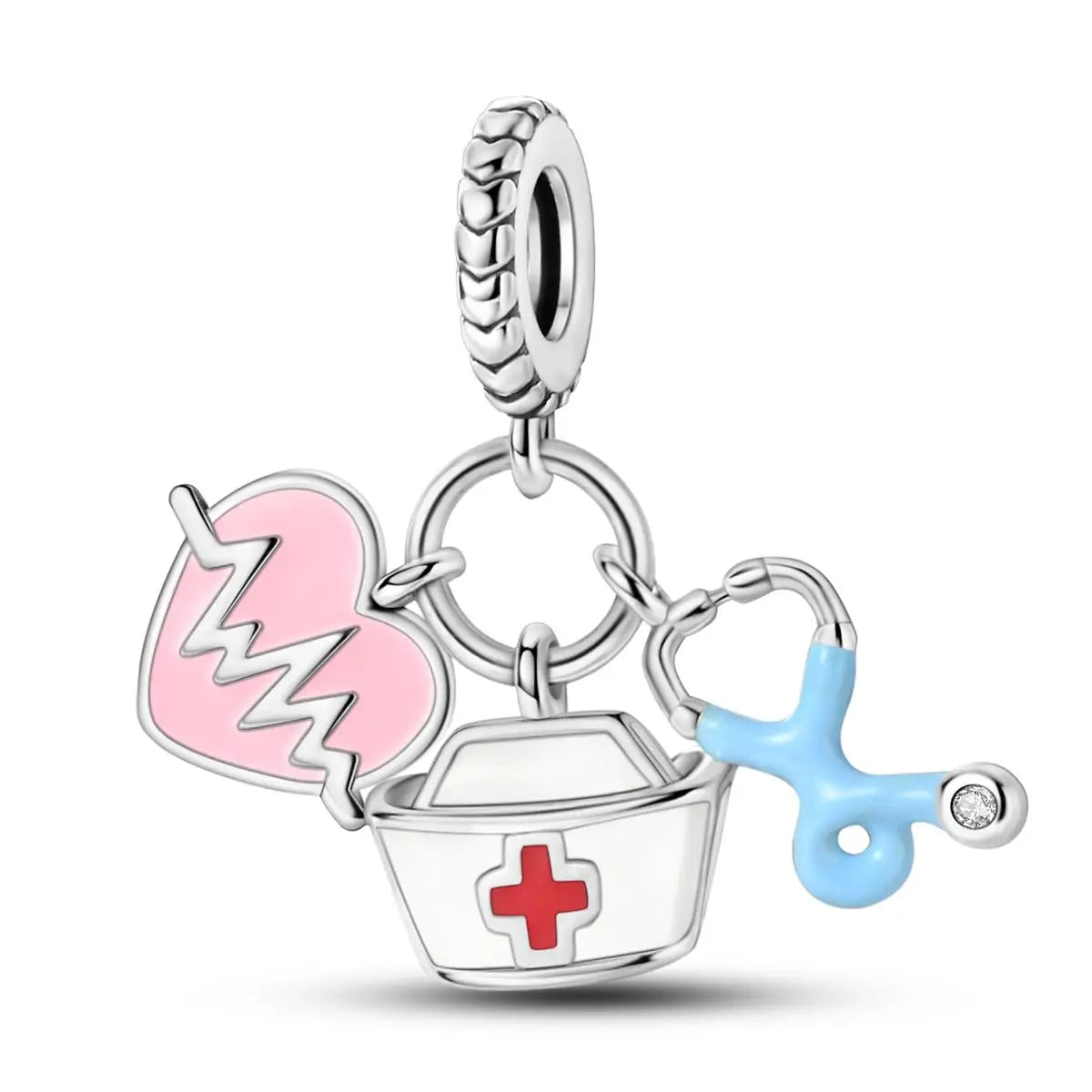 Original Charms 925 Silver Plated Bee Moon Star Pendant Fit Bracelet Making For Woman Fashion Jewelry
