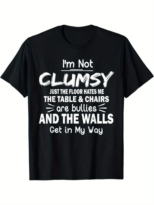 Im Not Clumsy Graphic Mens Short Sleeve T-shirt