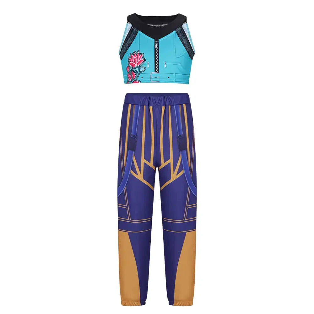Kids Kpop Demon Hunters Rumi Zoey Mira Cosplay Huntrix Costume For Girls Clothes