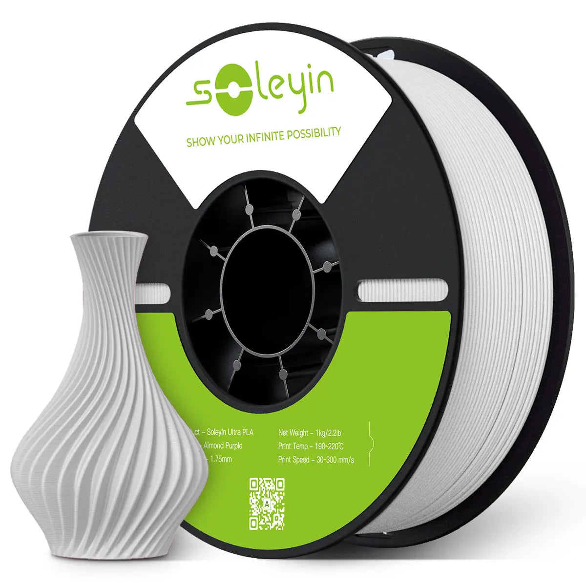 Soleyin Creality Sub Brand Ultra PLA Filament 1KG 1.75mm 3D Printer High Quality Muiti Color Vacuum Eco-Friendly for Bambu Lab