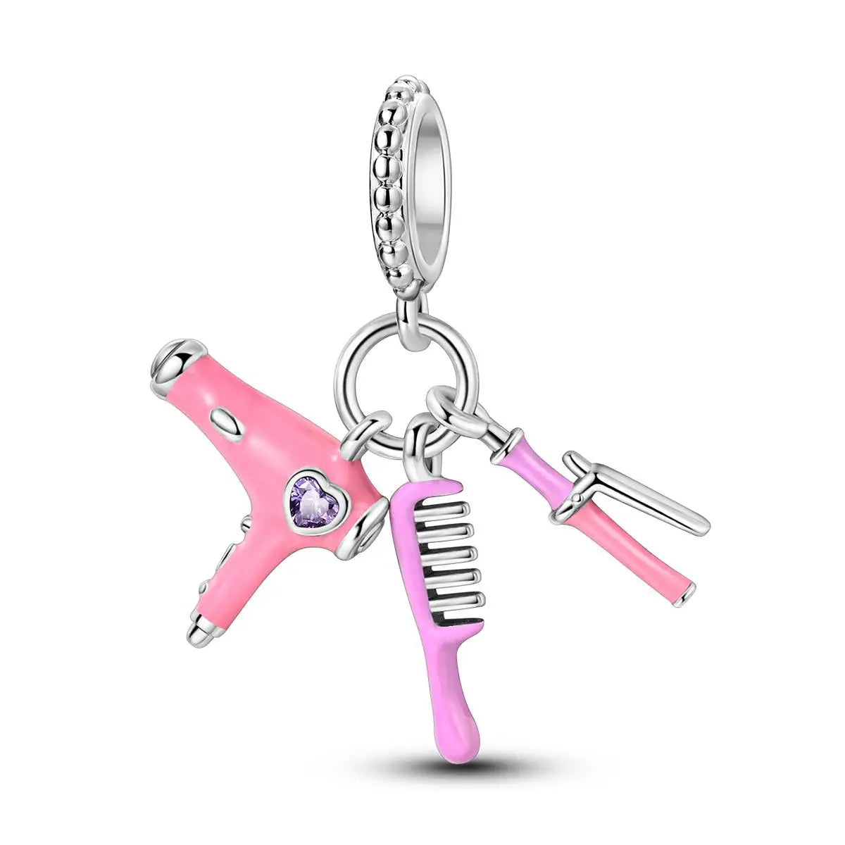 Original Charms 925 Silver Plated Bee Moon Star Pendant Fit Bracelet Making For Woman Fashion Jewelry