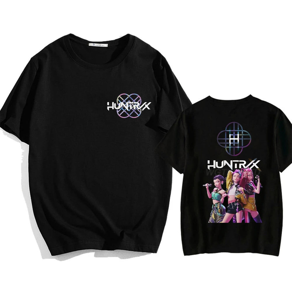 Round Neck Short Sleeved K-POP Demon Hunters Tee Top