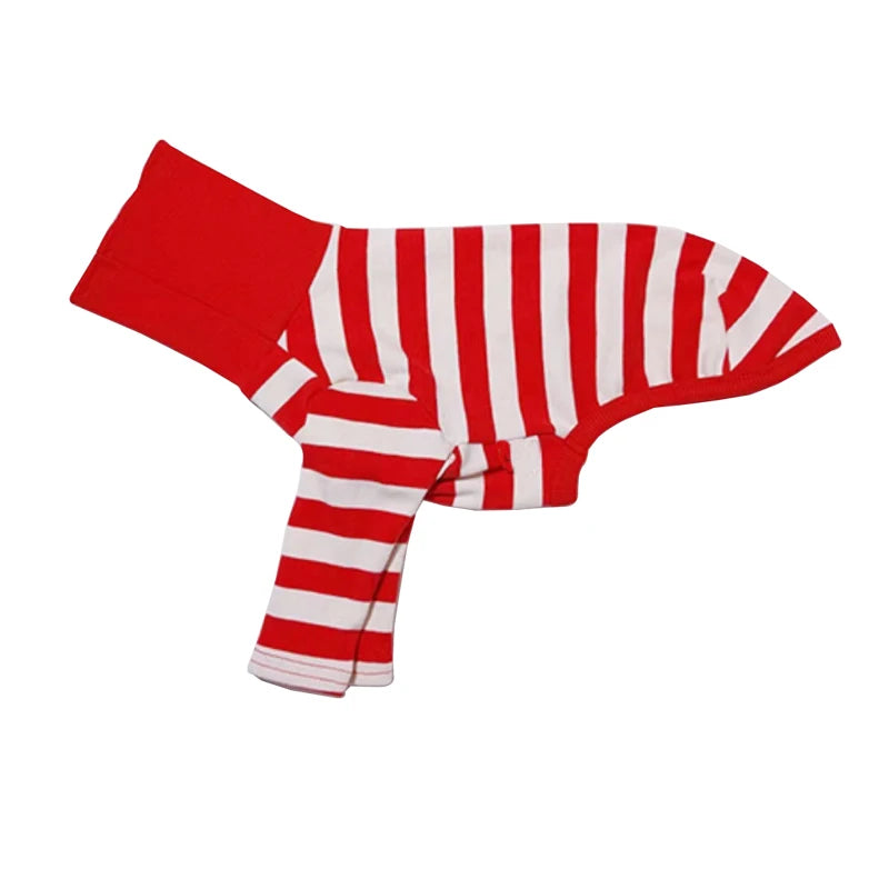 Cute High Neck Colorblock Italian Greyhound Clothes Cotton Stretch Puppy Clothes Whippet/Bellington Medium Dog Pet Clothes