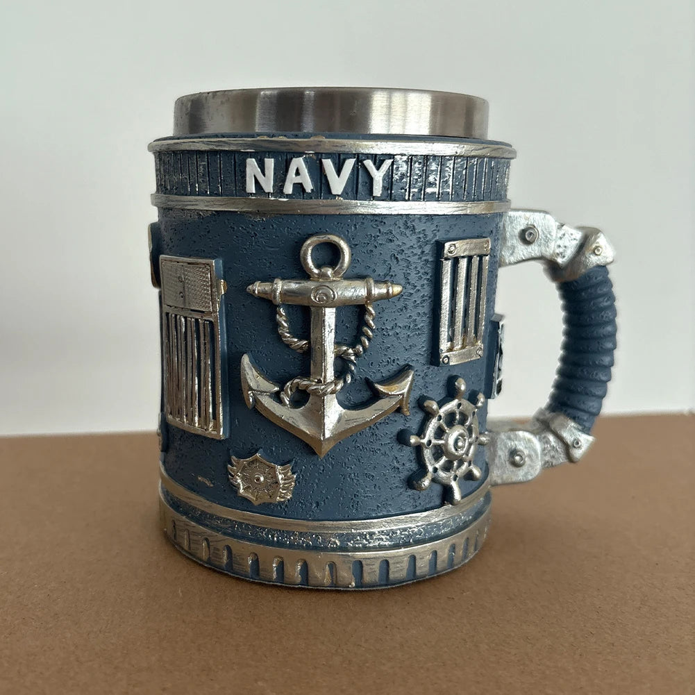 5 Styles American Commemorative Mug Decorative 3D Relief Design 250th Anniversary Mug Marine Corps Mug for Veterans