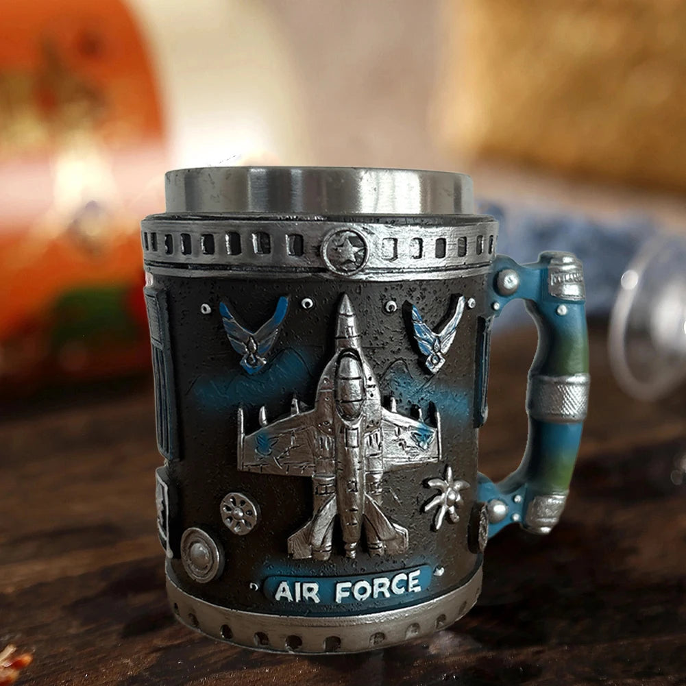 5 Styles American Commemorative Mug Decorative 3D Relief Design 250th Anniversary Mug Marine Corps Mug for Veterans